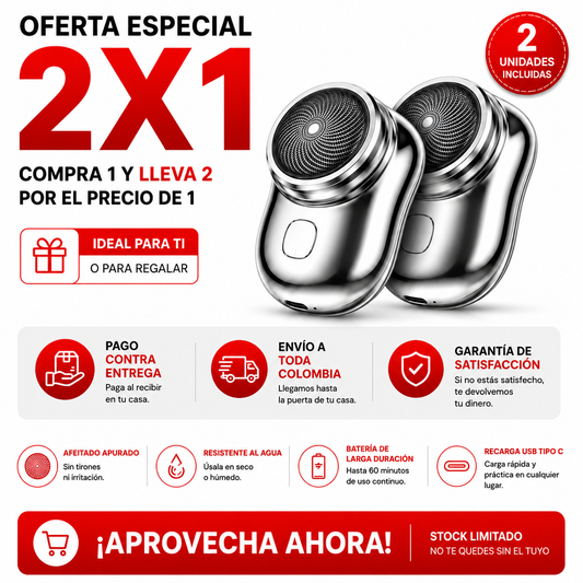 AfeitaPro Afeita y Depila sin irritación 🔥 PAGA 1 Y LLEVA 2 🔥